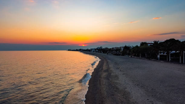 istock Sunset On The Beach In Nea Flogita 1809318837