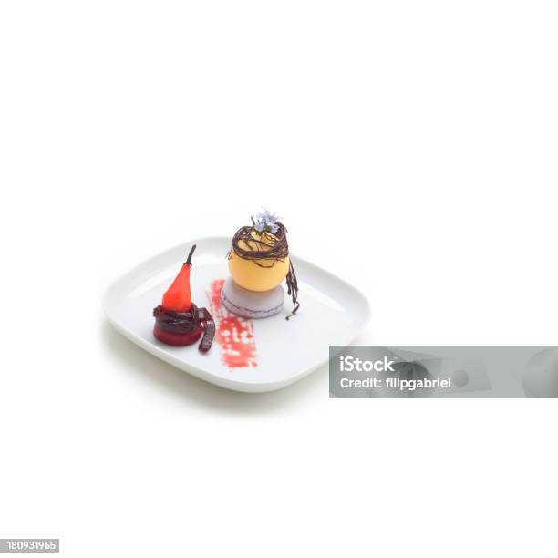 Photo libre de droit de Dessert Al Piatto banque d'images et plus d'images libres de droit de Aliment surgelé - Aliment surgelé, Carré - Composition, Crème glacée