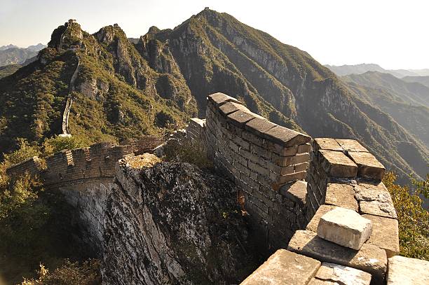 China, the great wall in Jiankou stock photo