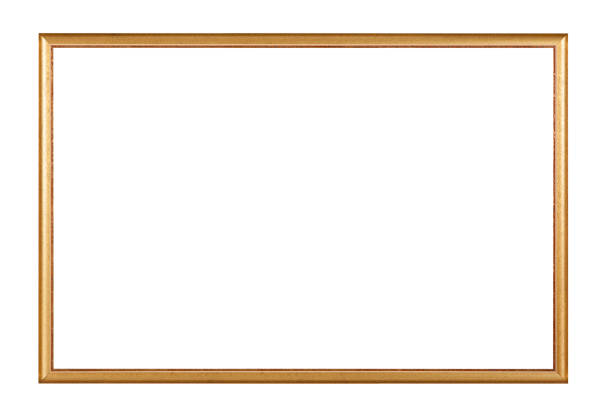 istock Empty wooden photo frame on white background 1809323359