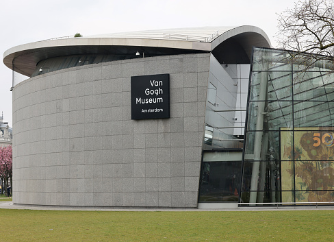 Amsterdam, Netherlands - April 21, 2023: The Van Gogh Museum in Amsterdam, Netherlands