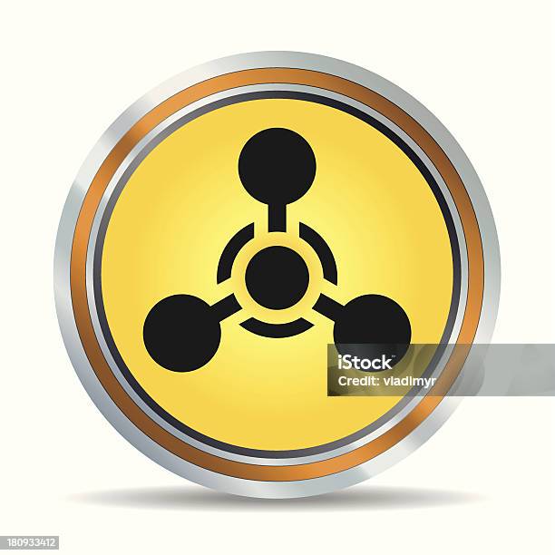 Zagrożenie Chemiczne Ikona - Stockowe grafiki wektorowe i więcej obrazów Agresja - Agresja, Atom, Bomba wodorowa