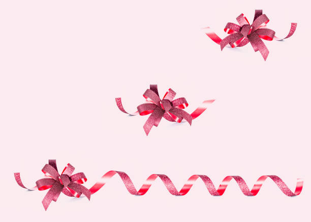 istock A set of assorted red Bows and ribbon, holiday decorations. 1809363555