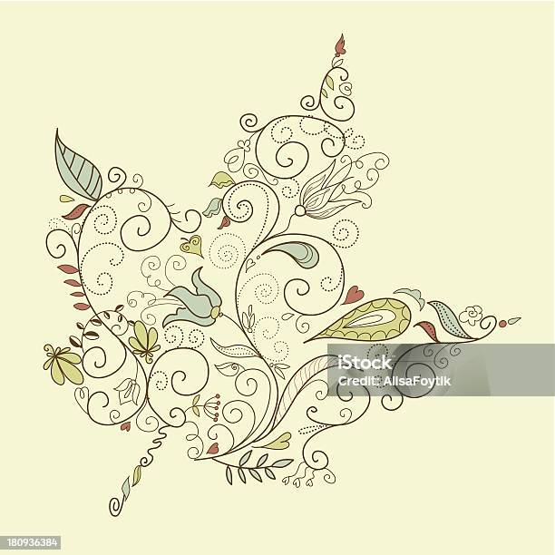 Leaf And Flower Design Stock Illustration - Download Image Now - Flower, Green Color, Illustration