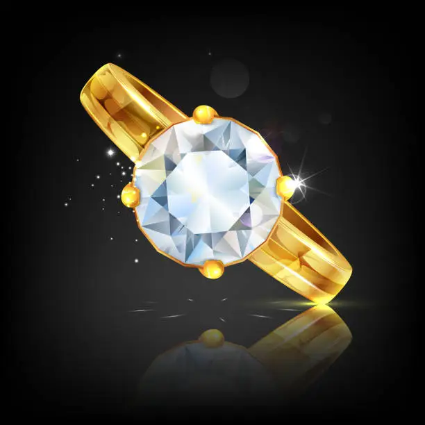 Vector illustration of Diamond Ring