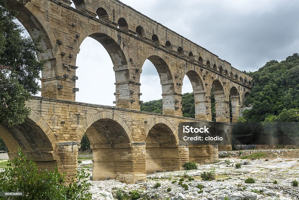 Pont du Gard - Zbiór zdjęć royalty-free (Architektura)