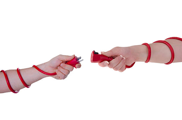 istock Man and woman unplugged 180937845