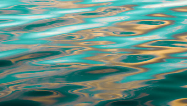 istock Abstract wave dark turquoise color, pure natural swirl pattern texture. 1809396463