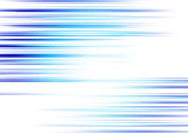 Vector illustration of Shining blue speed lines texture background