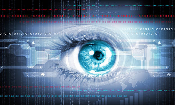 istock Close-up of a human eye with blue eyes 180940644