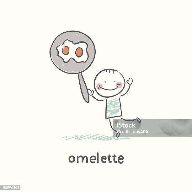 Omelette — стоковая векторная графика и другие изображения на тему Без людей - Без людей, Векторная графика, Готовить