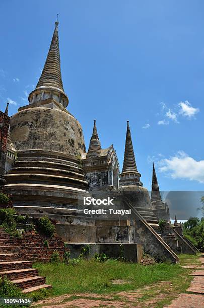 Wat Phra Sri Sanphet Parque Histórico En Ayuthaya En Tailandia Foto de stock y más banco de imágenes de Arquitectura