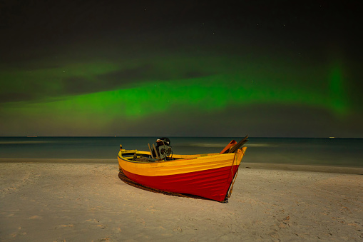 Northern Lights over the Baltic Sea in Poland, Debki