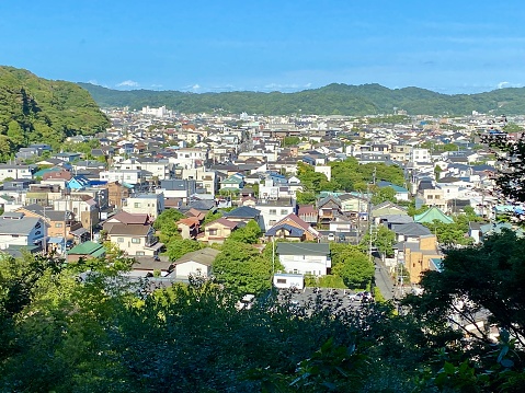 Japan - Kamakura - view of the city and the sea
