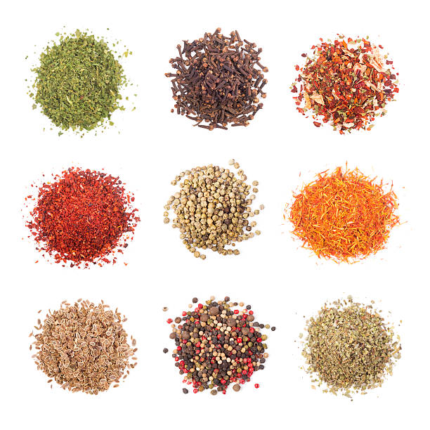 istock Collection of different spices on white background 180943440