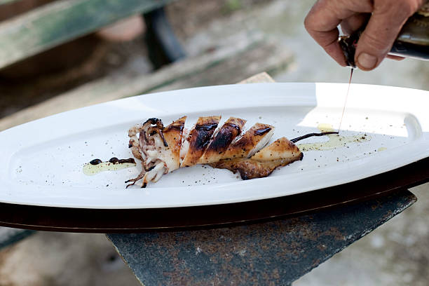 serving calamari