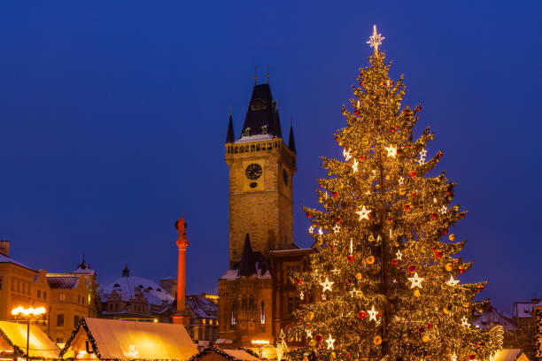 istock Old Town Square at Christmas time, Prague, Czech Republic 1809461707