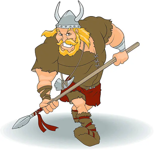 Vector illustration of Viking Warrior