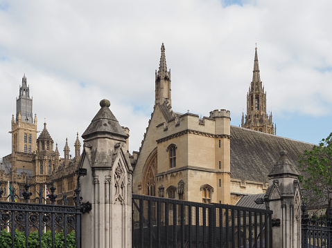 Westminster Hall at the Houses of Parliament in London, UK