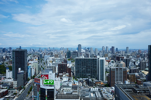 Osaka city overlook