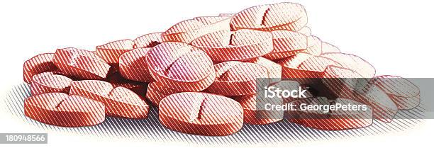Pilha De Caro Comprimido - Arte vetorial de stock e mais imagens de Comprimido - Comprimido, Amontoar, Abuso de Droga