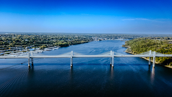 White Bridge going over the Saint Croix Lake