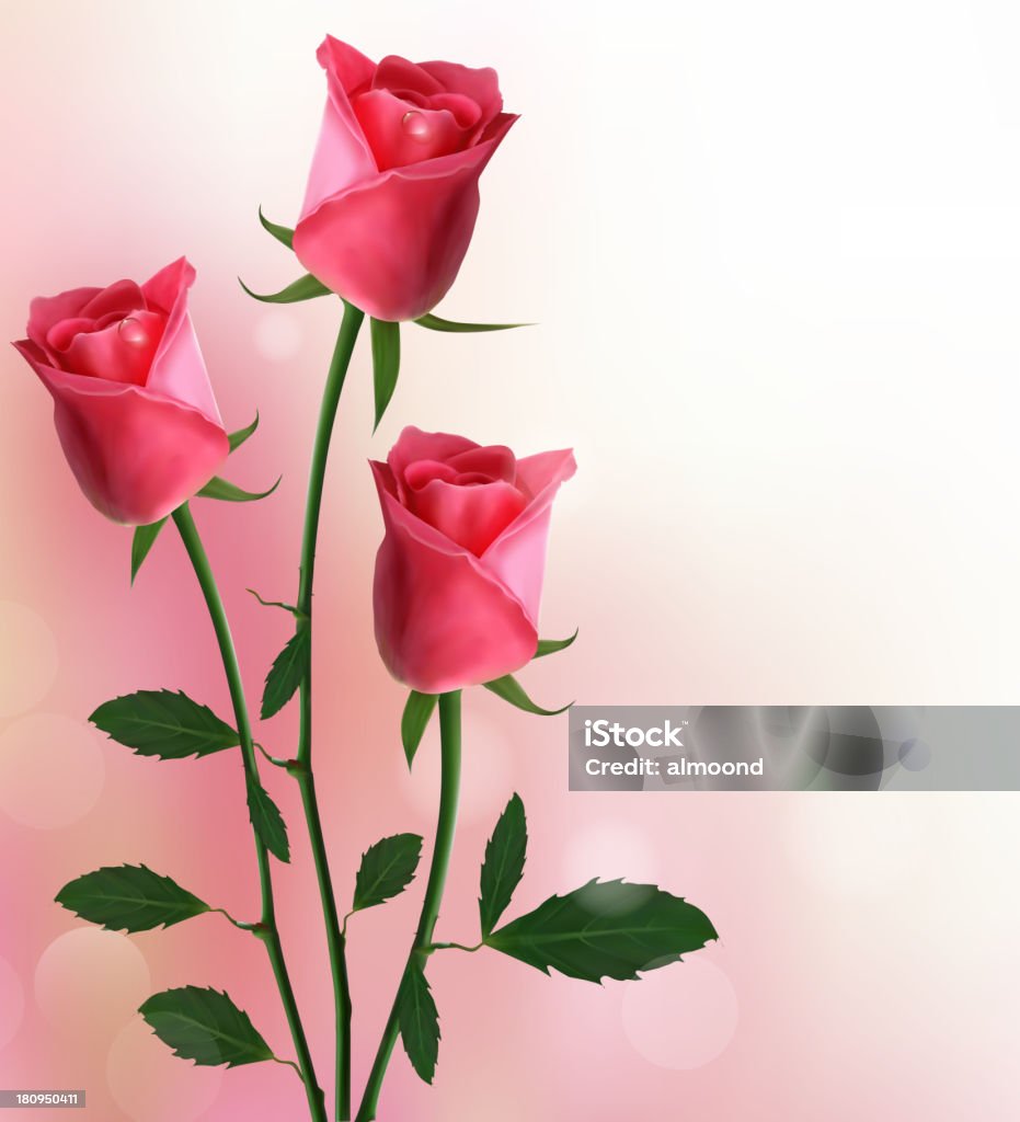 Pink roses Clip Art stock vector