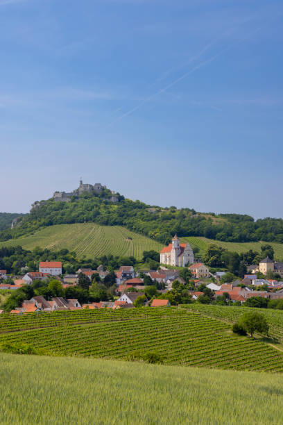 istock Falkenstein ruins and town with vineyard, Lower Austria, Austria 1809510183