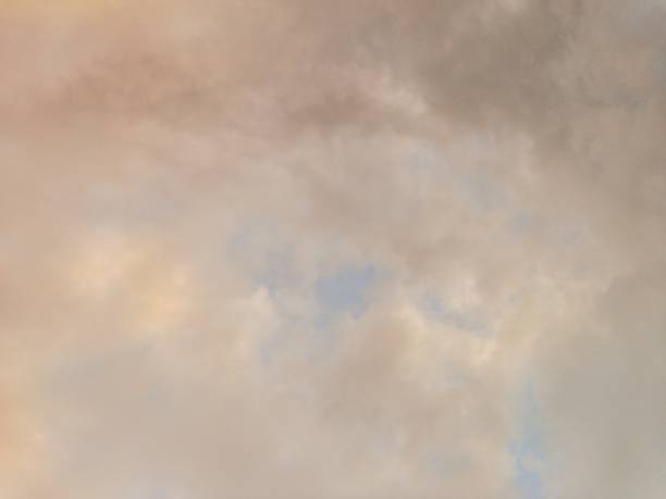 istock Sky filled with brownish monsoon clouds in the evening 1809513301