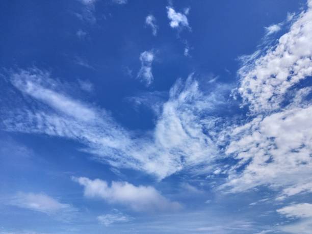 istock Beautiful Angel wings visible with deep blue sky background 1809521536