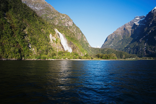 Photo of the Milford Sound fjord in New Zealand's South Island.