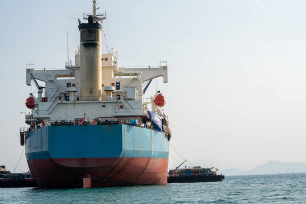 istock cargo ship in the ocean for export import goods from cargo yard port to customs ocean concept freight shipping by ship 1809553082