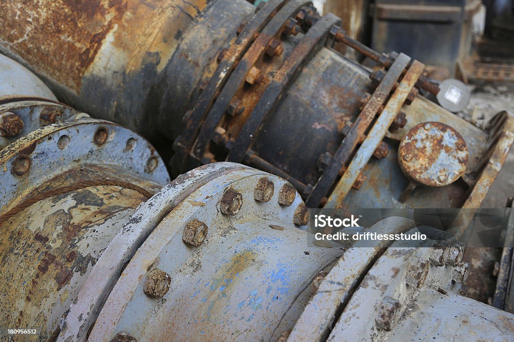 Partes de máquinas ou de antiga fábrica - Royalty-free Abandonado Foto de stock