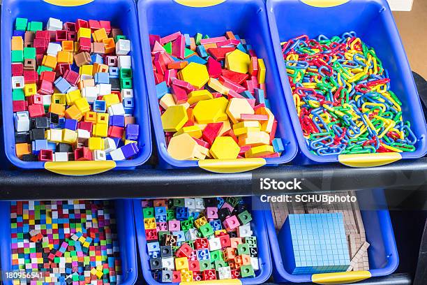 Educational Blocks Stock Photo - Download Image Now - Baby - Human Age, Block Shape, Blue