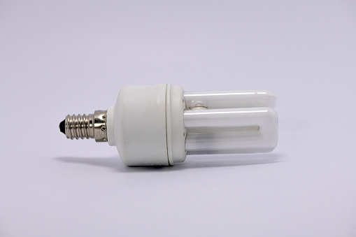CFL bulb with Screw -Product photography.