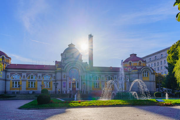 Central Baths Fountain and Regional History Museum, Sofia stock photo
