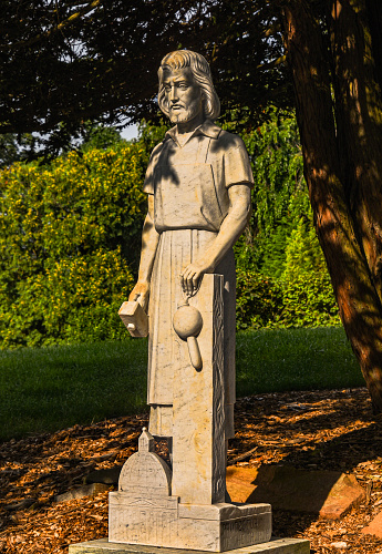 Statue in the garden in hunterdon county n.j