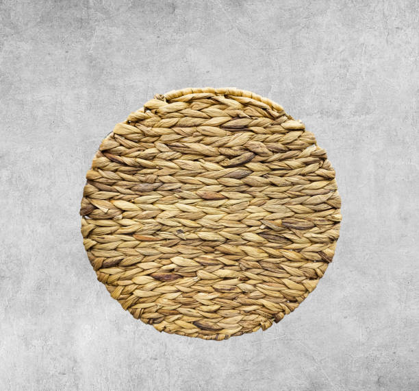 istock Background with woven craft fiber texture 1809591424
