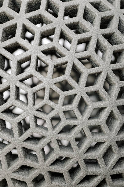 Openwork three-dimensional lattice stock photo