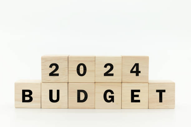 istock 2024 and budget text on wooden cube with white background 1809691979
