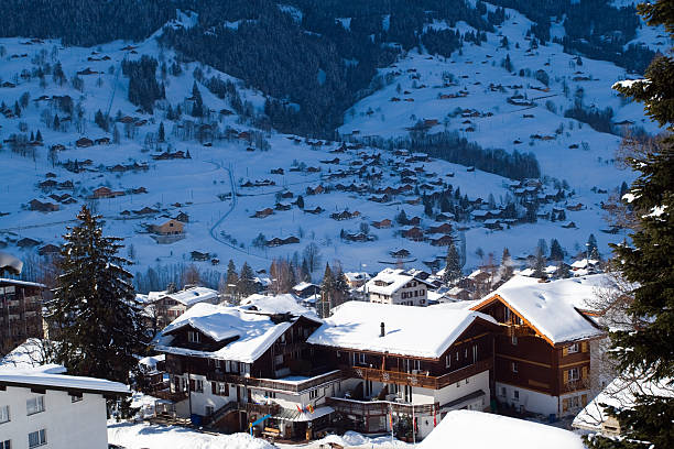 istock Some hotels near the Grindelwald ski area 180969352