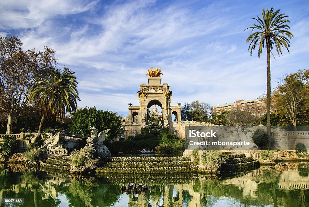 Excelente fonte com Lago no Parque da Cidadela, Barcelona - Royalty-free Parque da Cidadela Foto de stock