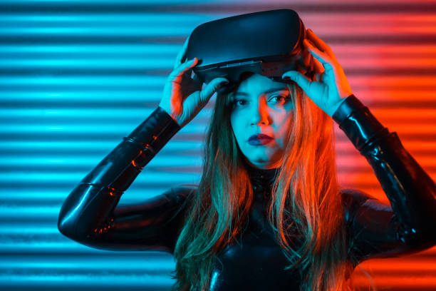 istock Woman ready to use Virtual reality goggles 1809719494