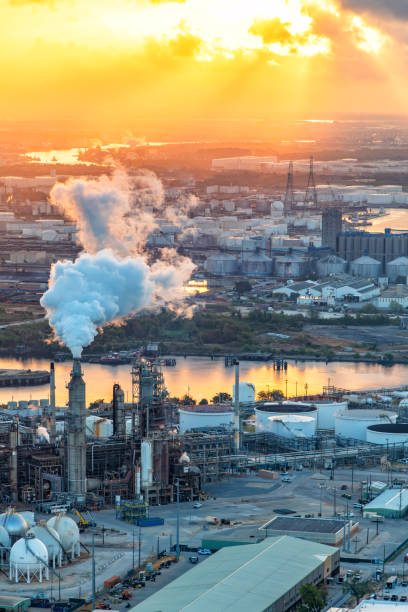 istock Texas Oil Refinery Aerial 1809724424
