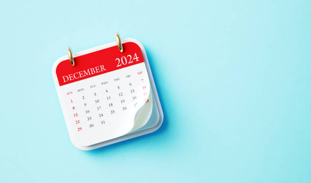 istock December 2024 Calendar On Blue Background 1809741679