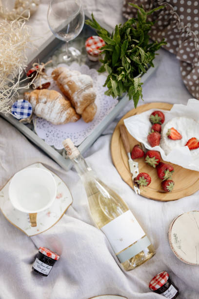 istock summer picnic with strawberries 1809762353