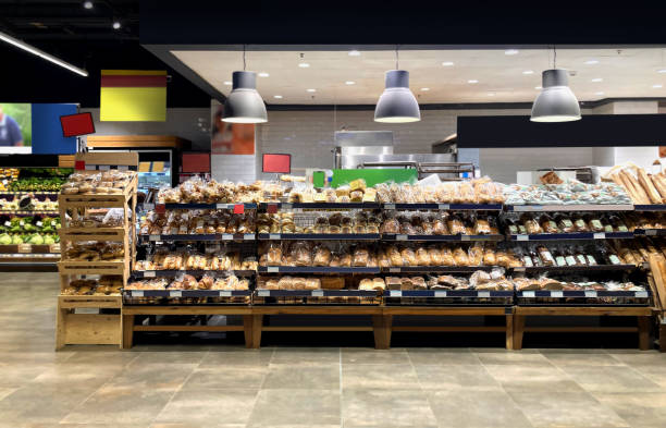 istock Bread On Shelf in Supermarket 1809792738