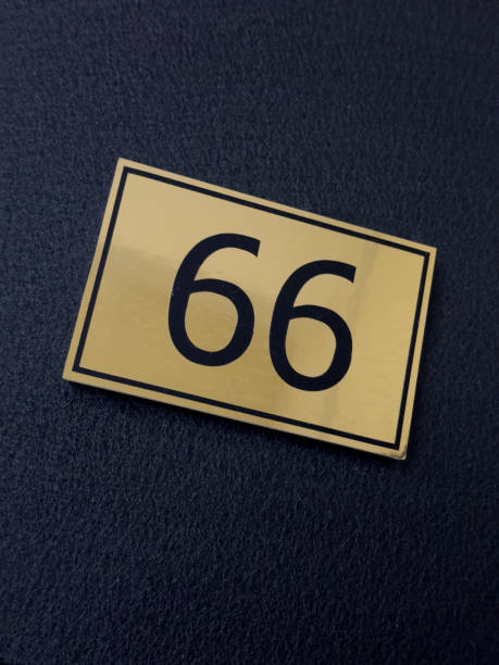 istock The door adorned with the numerical sign 
