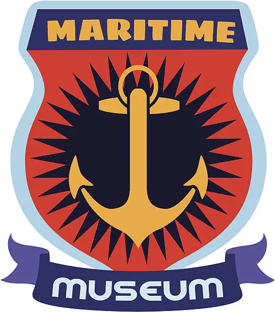 Vector illustration of Maritime museum