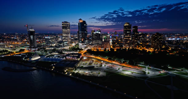 istock Downtown Lakefront in Milwaukee, WI at Twilight 1809931210